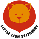 Little Lion Stitchery Round Logo