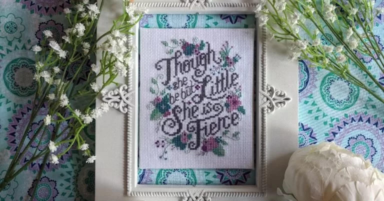 What to Do When Your Fabric is Too Small for Your Q-Snaps -- Cross Stitch  Tip 