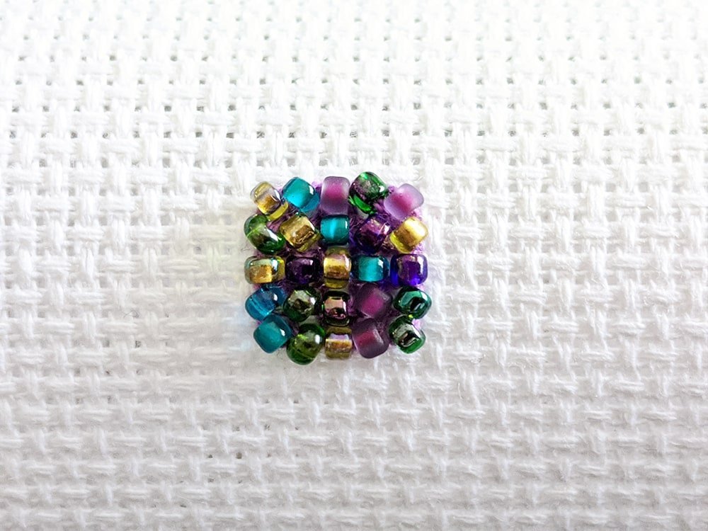 Stitching Your First Mirabilia/Nora Corbett: Adding Seed Beads to