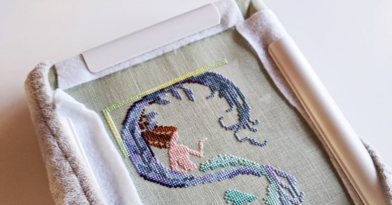 How to Make Grime Guards for Scroll Frames - Little Lion Stitchery