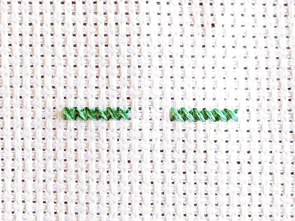 How to Stitch Blends with the Loop Method - Little Lion Stitchery