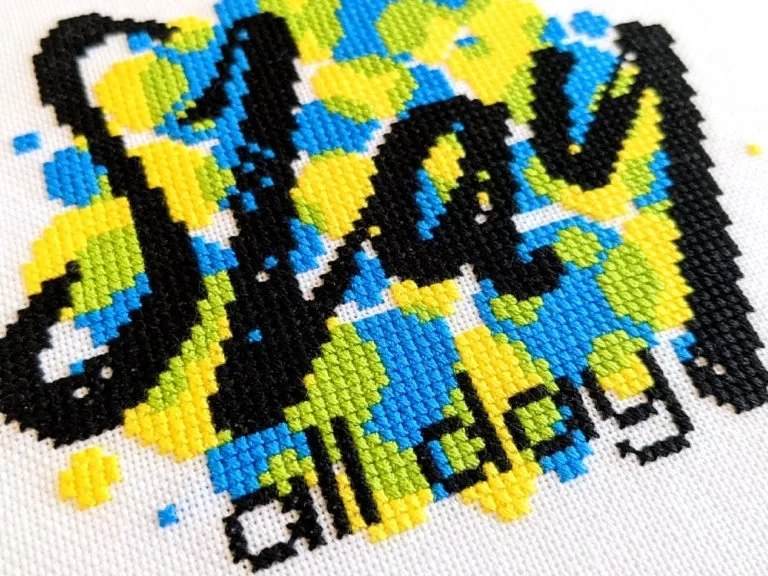 How to do a perfect cross stitch embroidery on clothing using the waste  canvas technique – ARNE & CARLOS