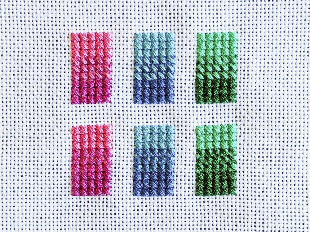 cross stitch blends