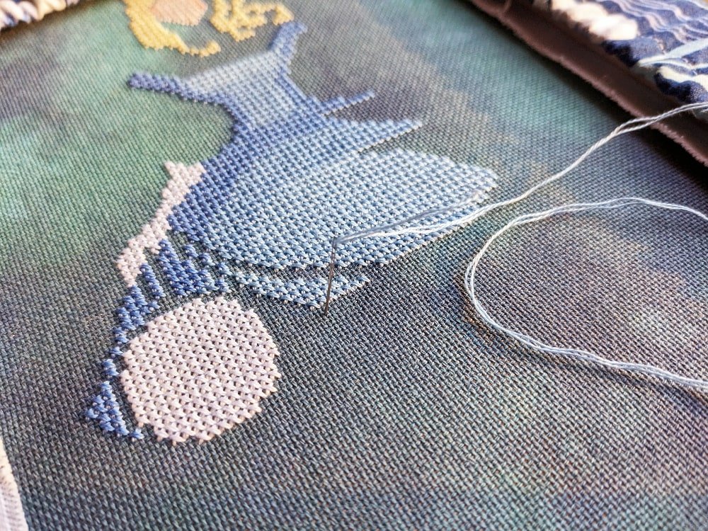 How to Hand Dye Cross Stitch Fabrics